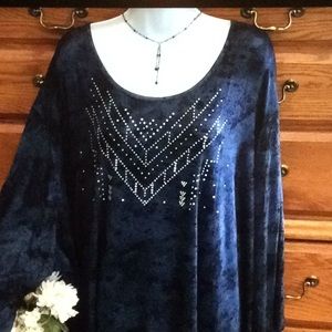 Shark Bite One World Blue Tunic NWT